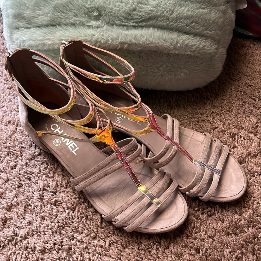 Chanel sandals.